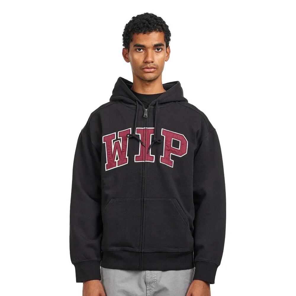 Carhartt WIP Hooded WIP Sweat Jacket Men's  Large Black Full Zip Streetwear